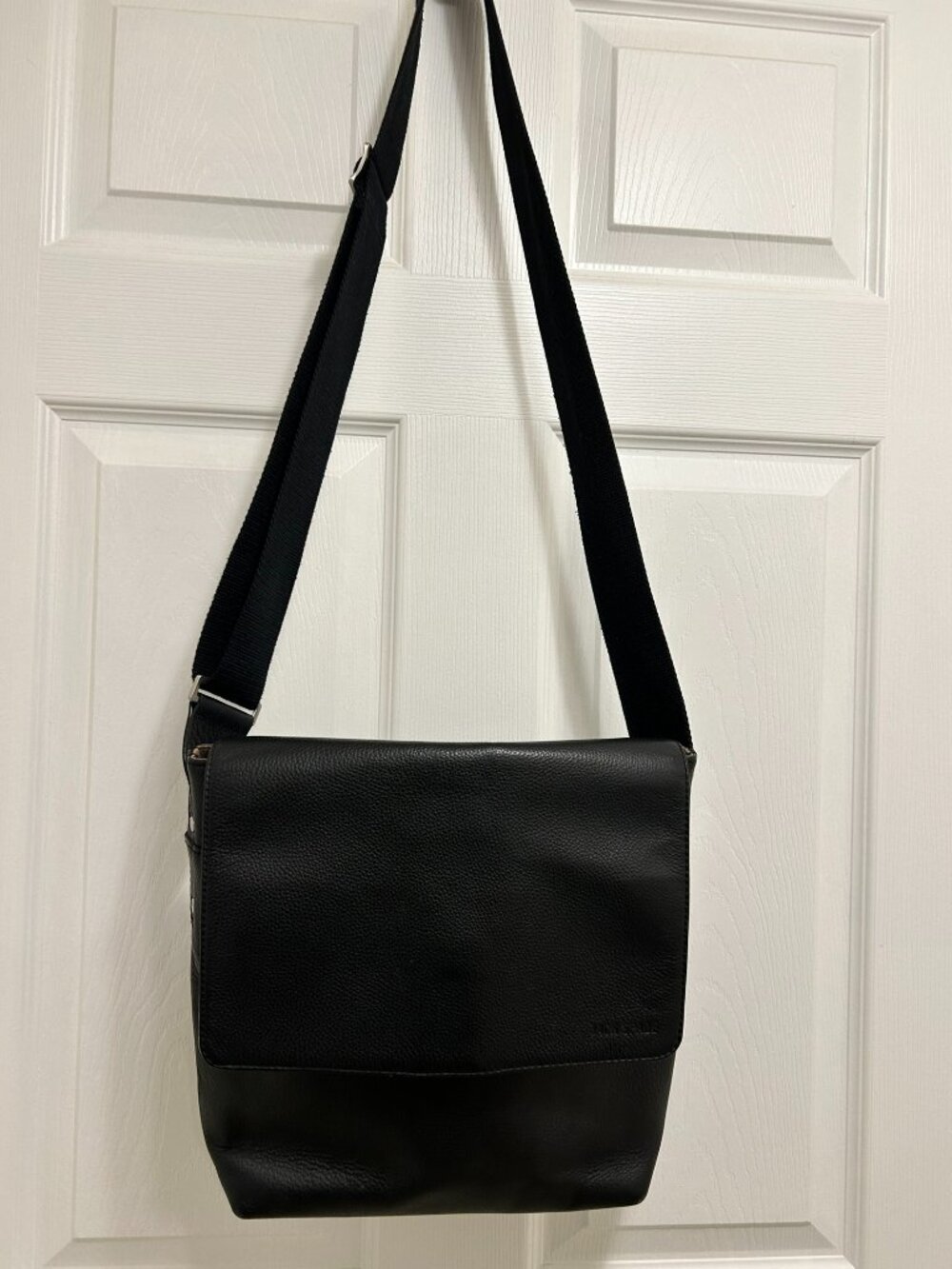 Jack Spade leather messenger style bag